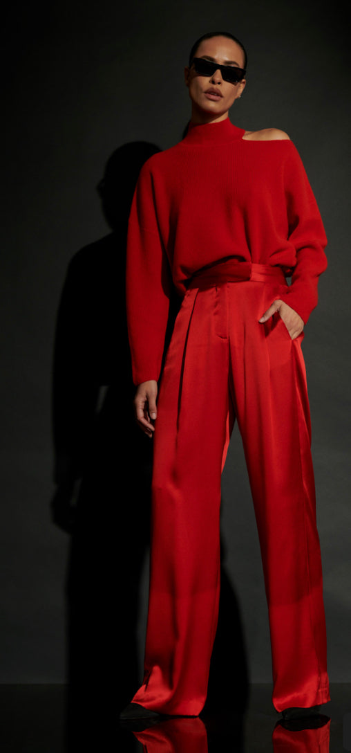 Shoulder Cut Out Sweater