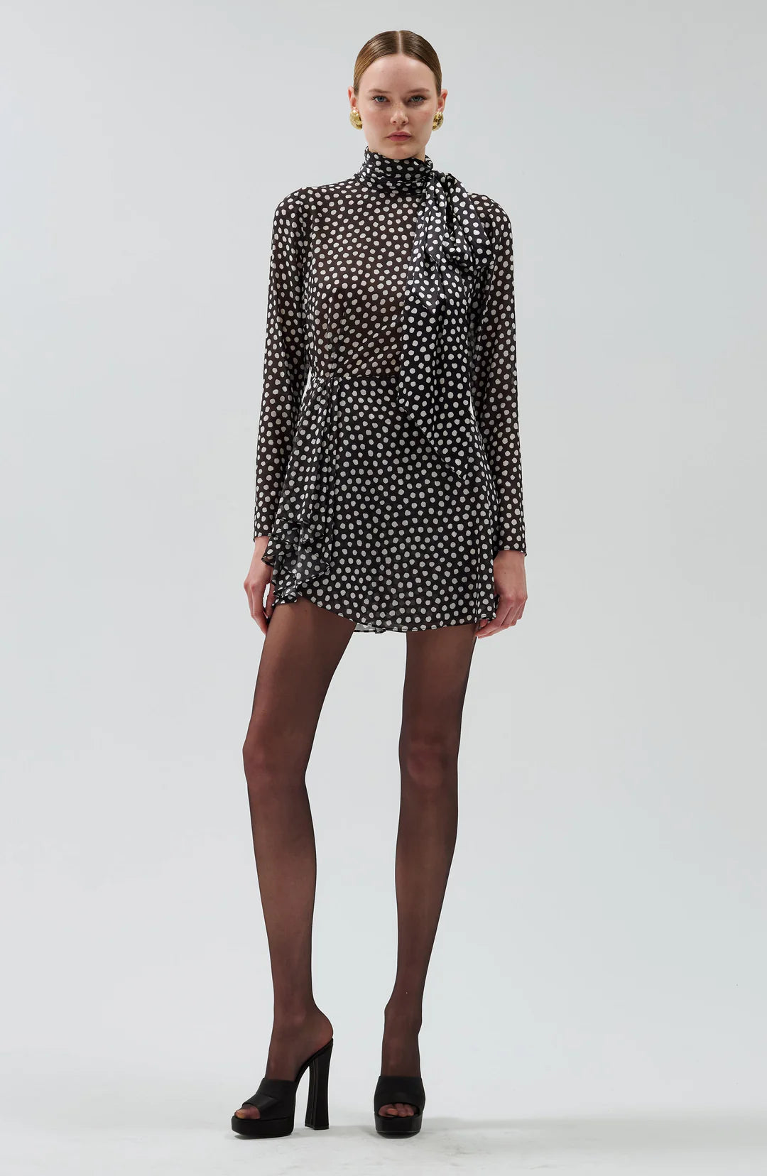 Carlotta Dress Black Ivory