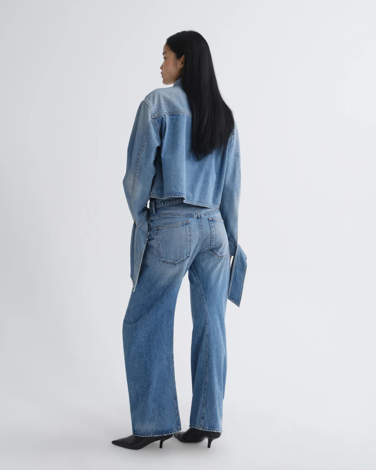 AGOLDE Hewitt Strap Sleeve Shirt (Weightless) in Index