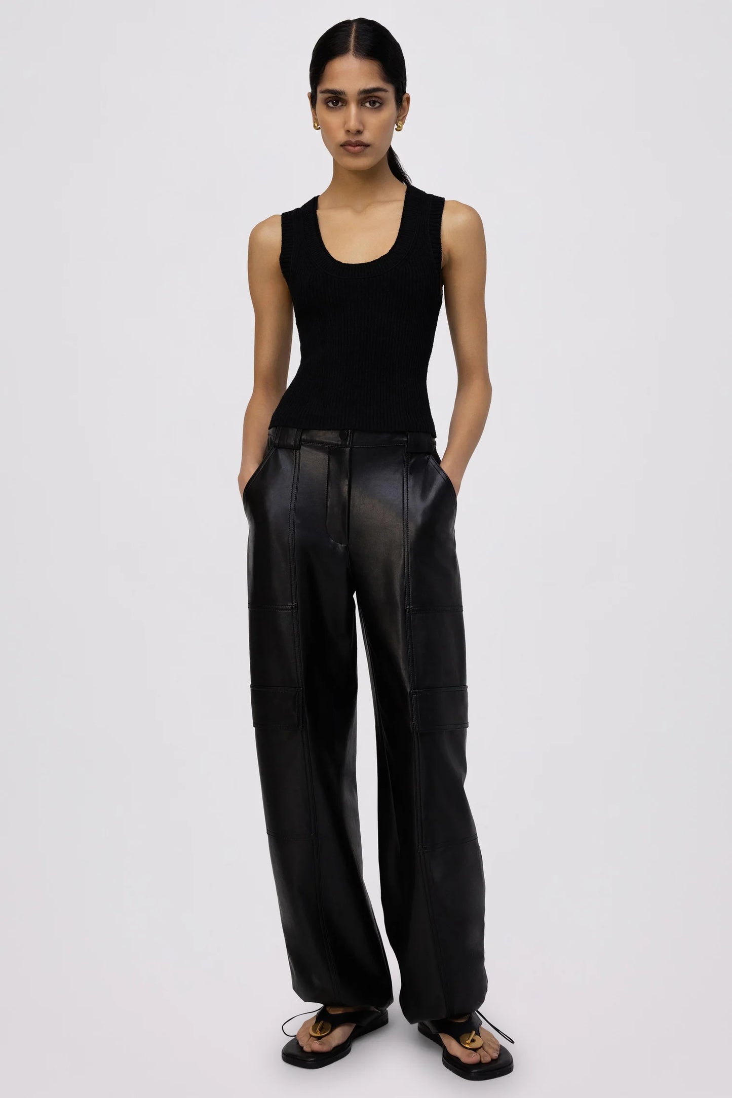 SOFIA VEGAN LEATHER PANT