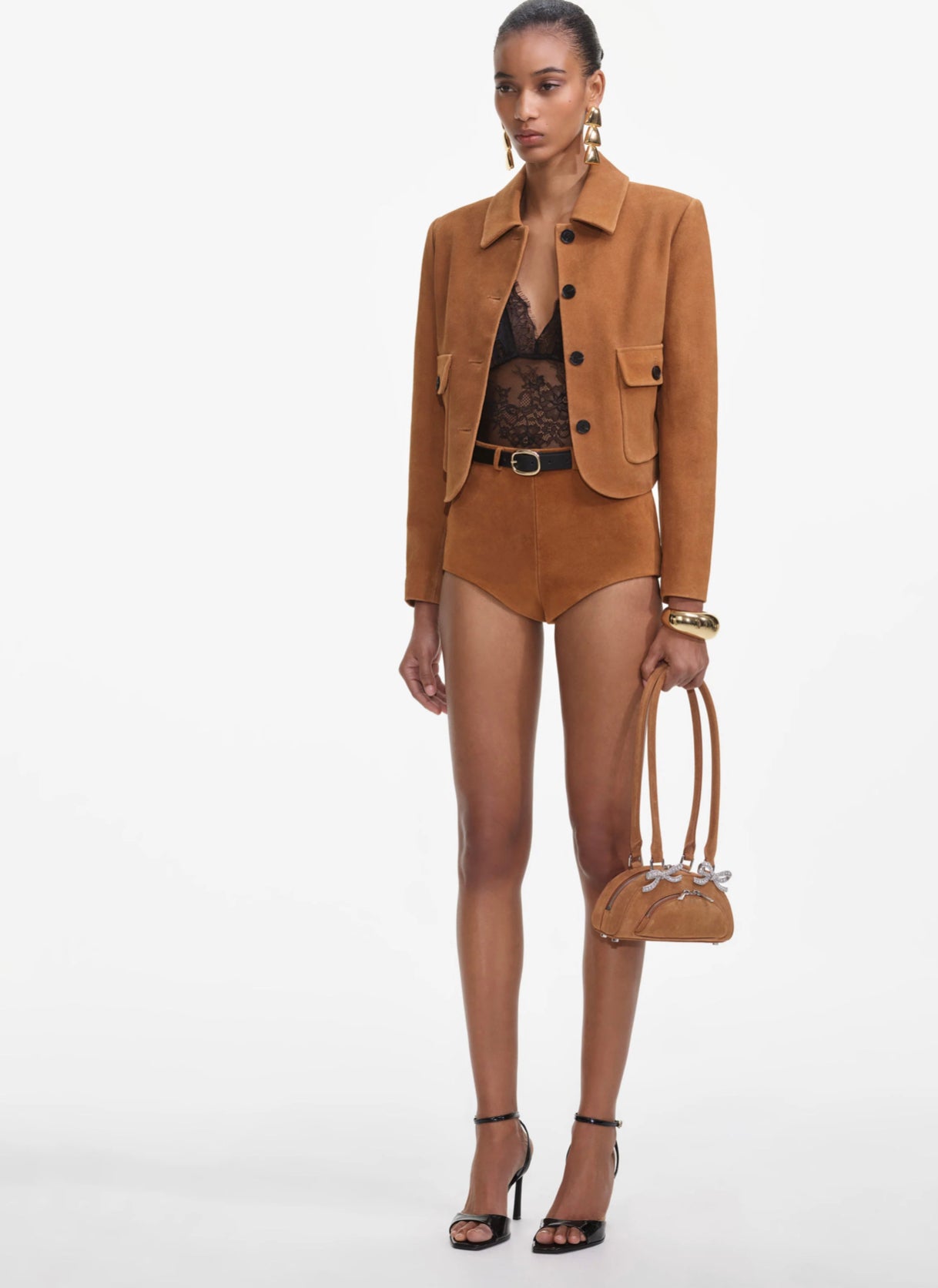 Self Portrait Suede Jacket