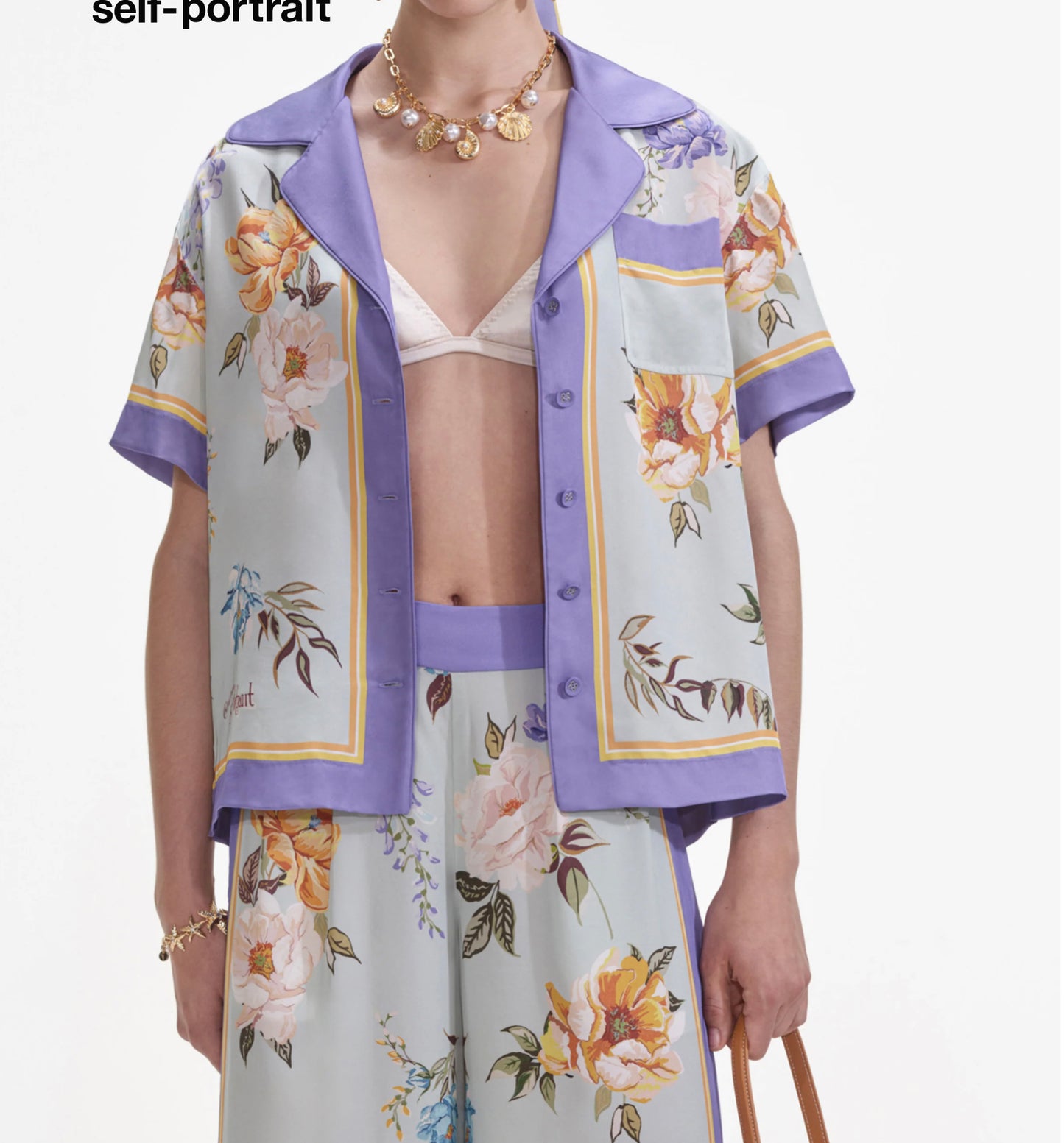 Self Portrait Viscose Top