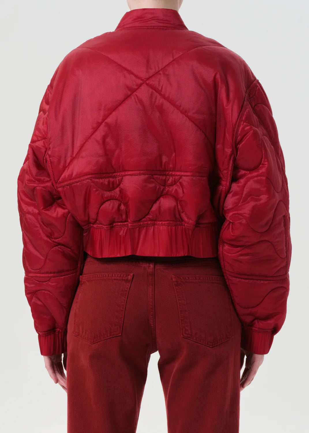 Iona Quilted Jacket-Tomato