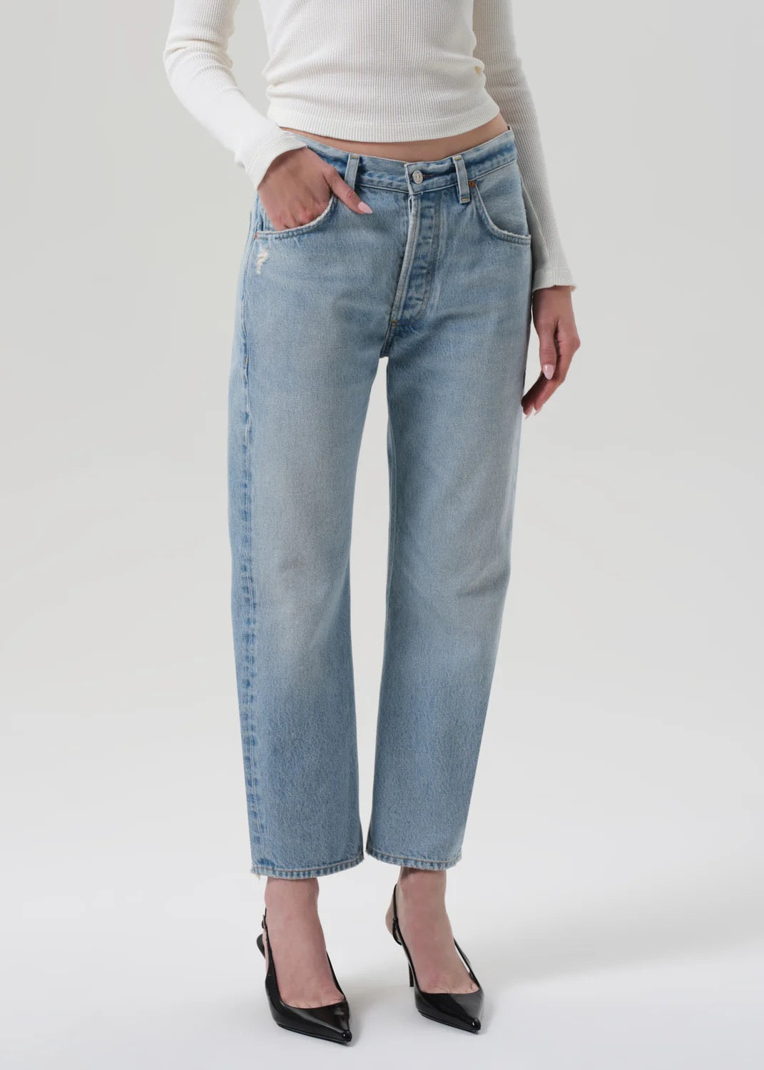 Citizens Of Humanity Winslow Cropped Boyfriend-Blaire