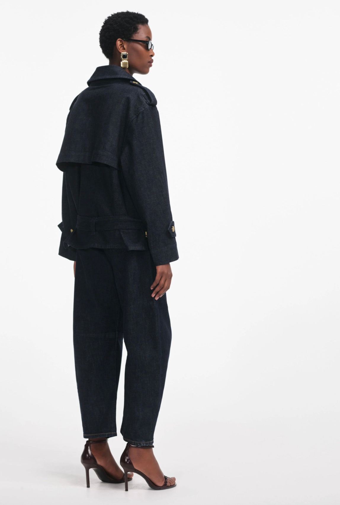 Self Portrait Denim Trench