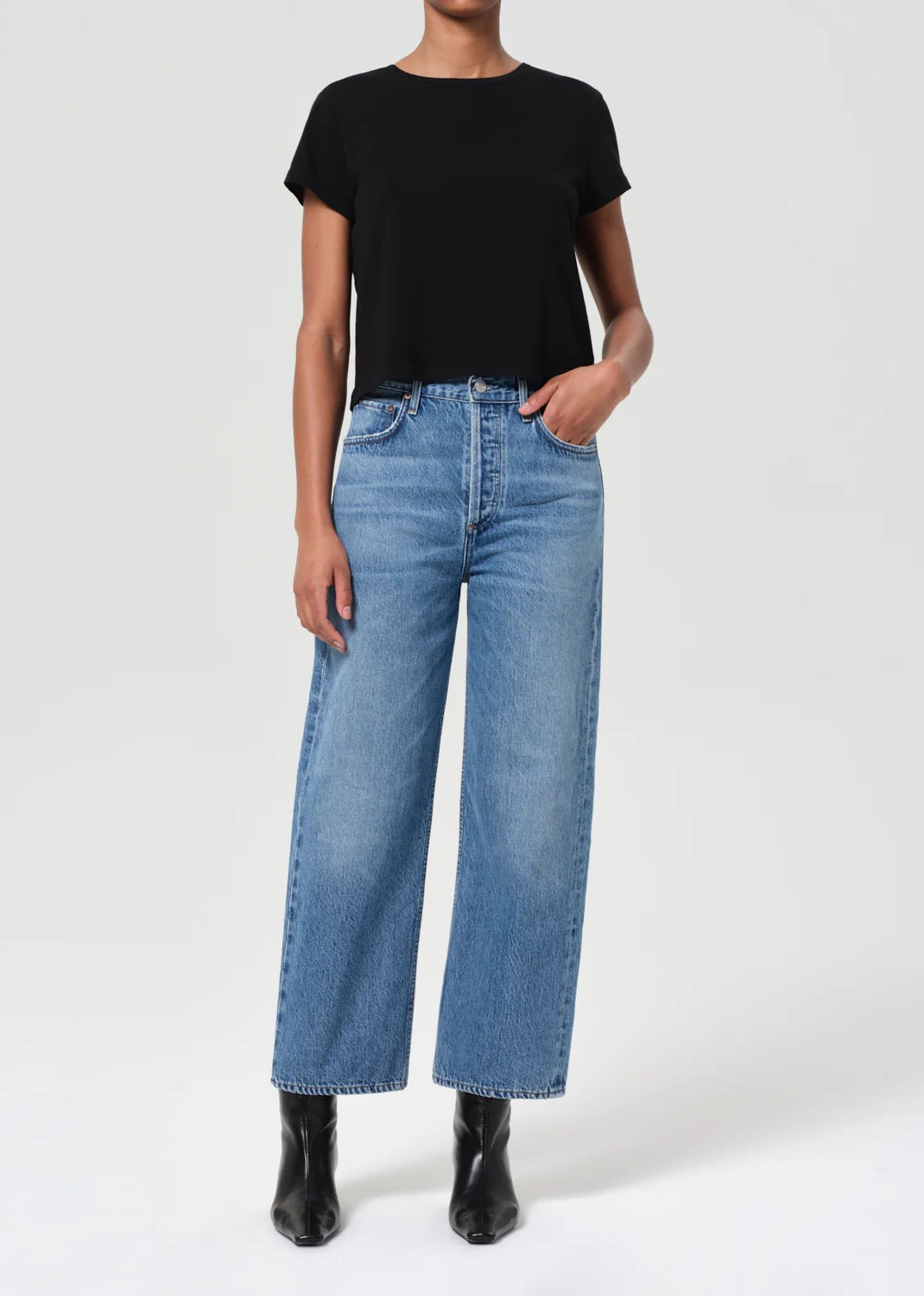 Agolde Ren High Rise Wide Leg-Shrine