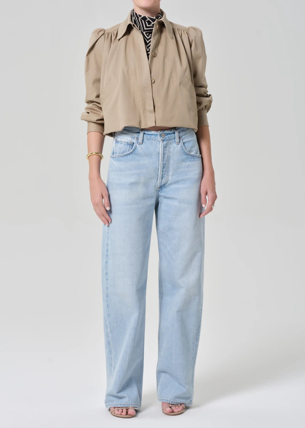Citizens Of Humanity Everly Shirred Crop Jacket