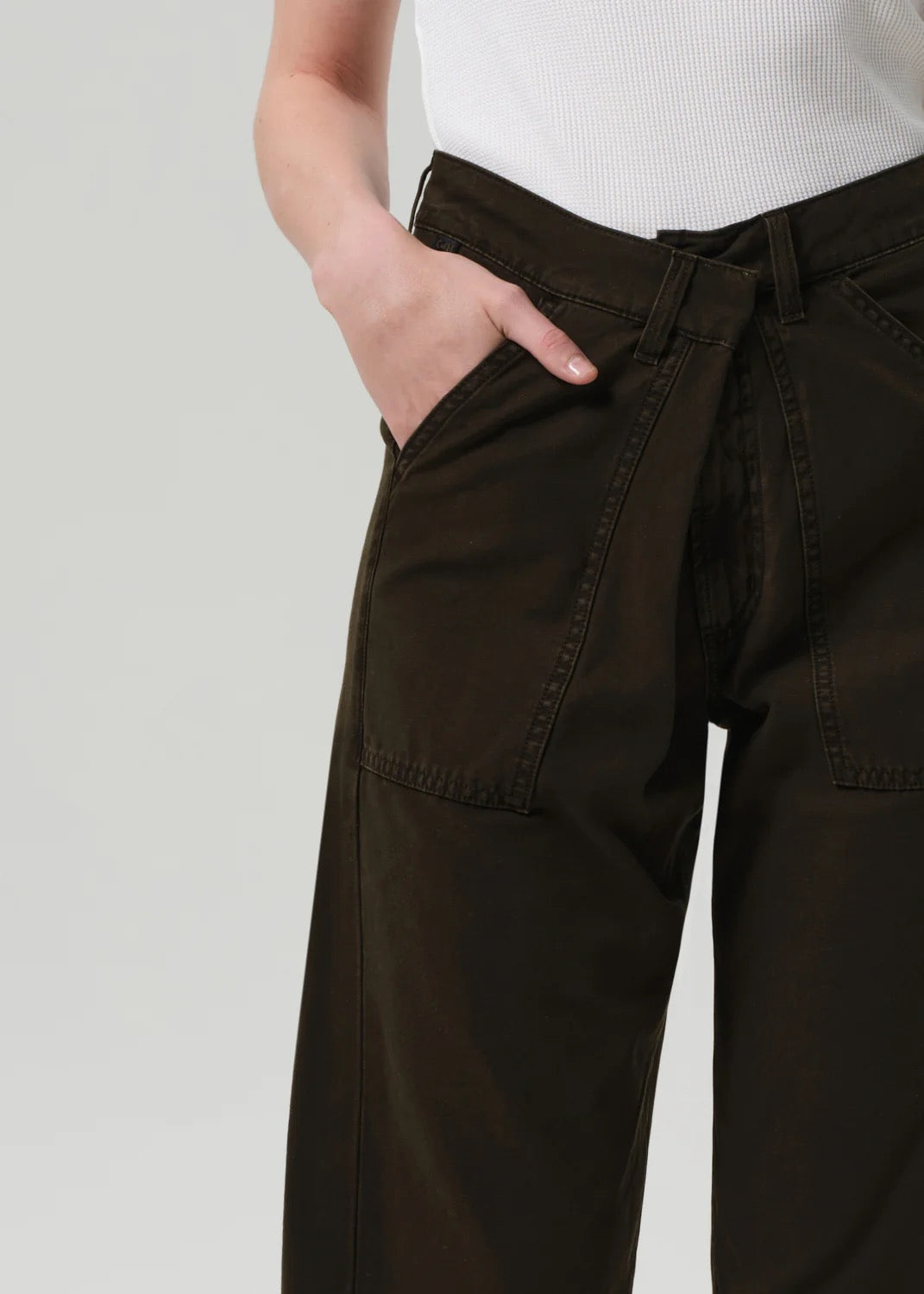 Citizens Of Humanity Inez Crop Utility Trouser-Moss