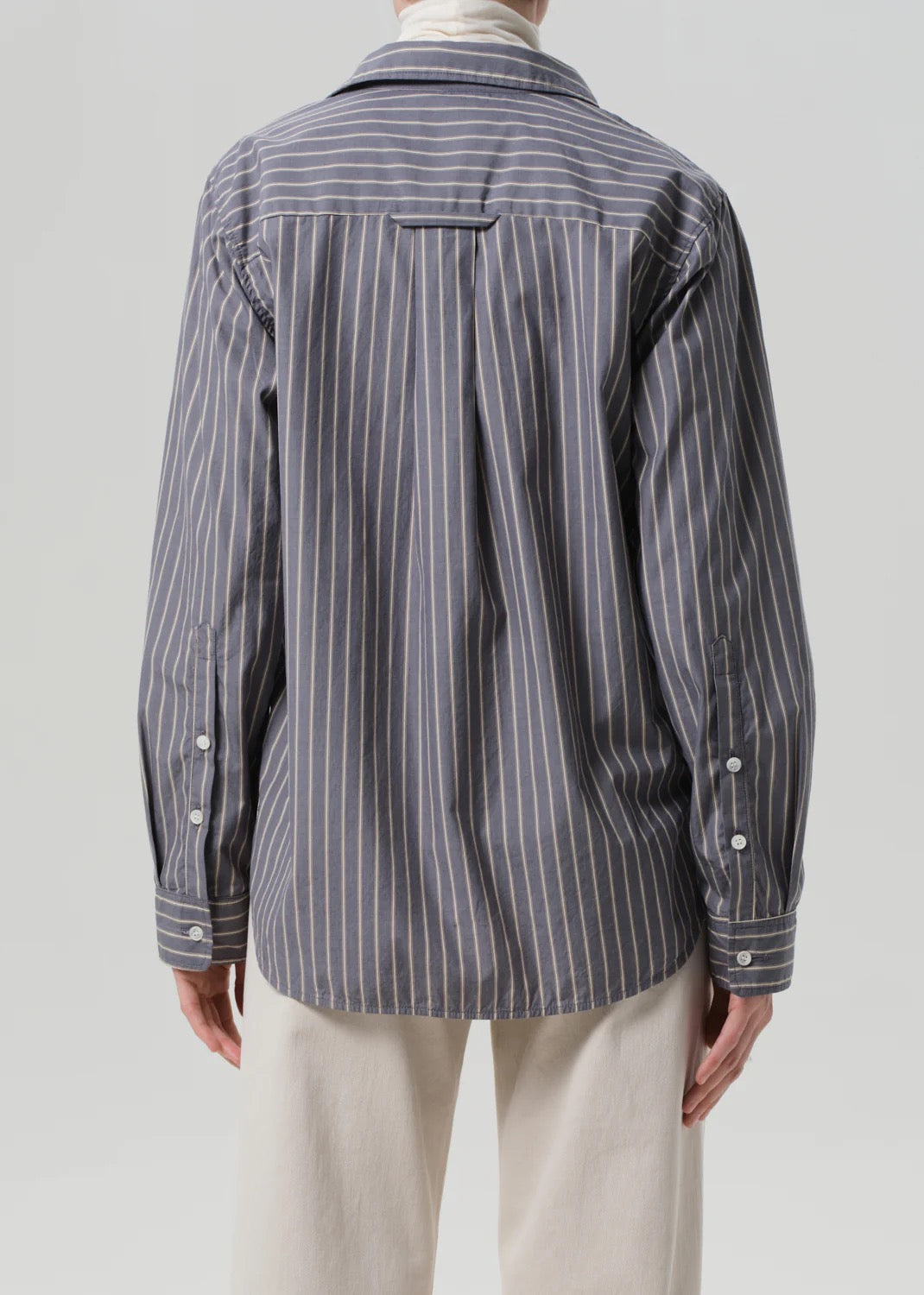 Citizens Of Humanity Avni Slim Shirt-Cleo Stripe