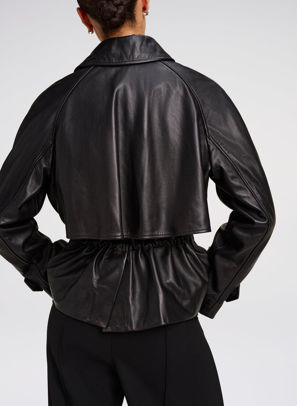 A.L.C. Maeve Leather Jacket in Black