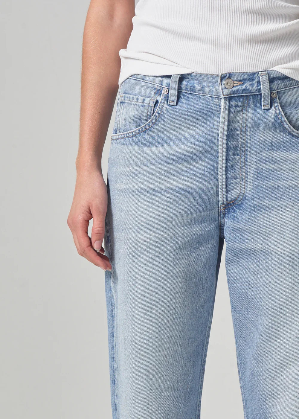 Citizens of Humanity Dahlia Bow Leg Baby Roll Jean in Ribbon