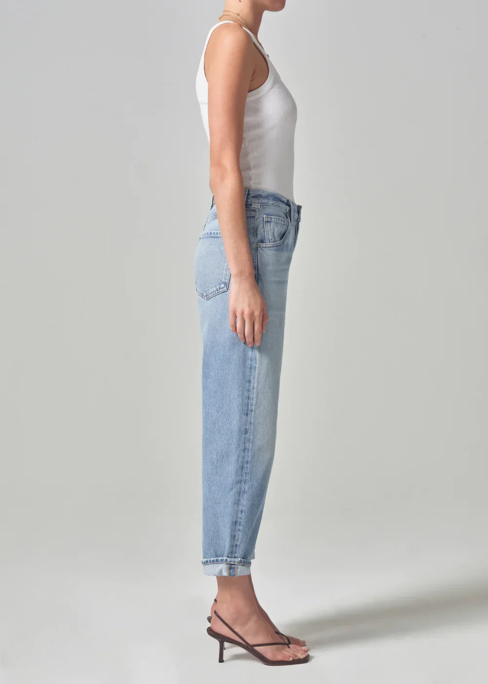 Citizens of Humanity Dahlia Bow Leg Baby Roll Jean in Ribbon