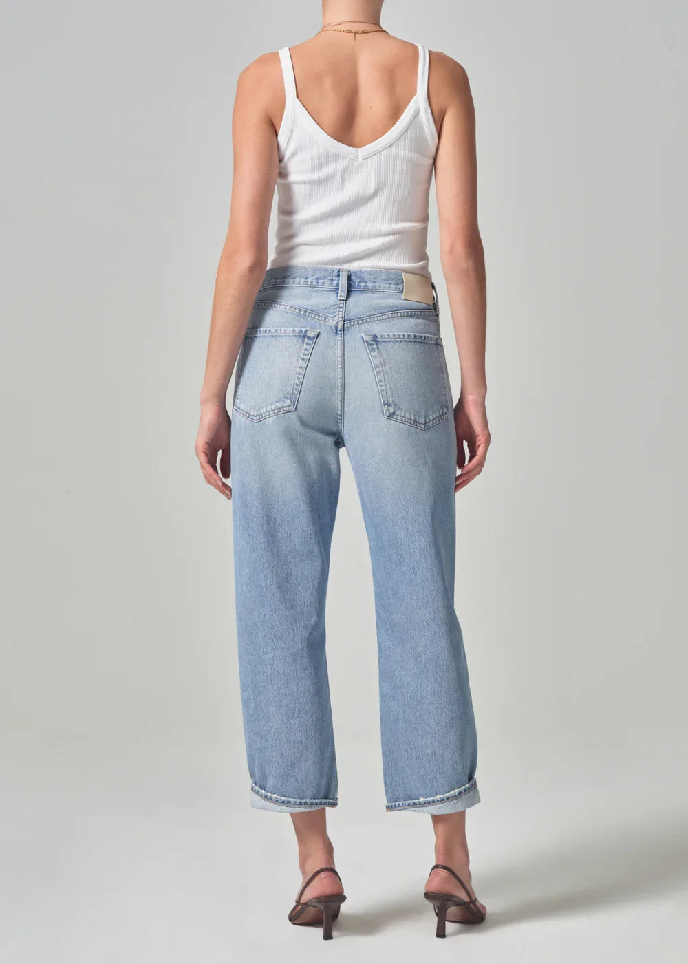 Citizens of Humanity Dahlia Bow Leg Baby Roll Jean in Ribbon
