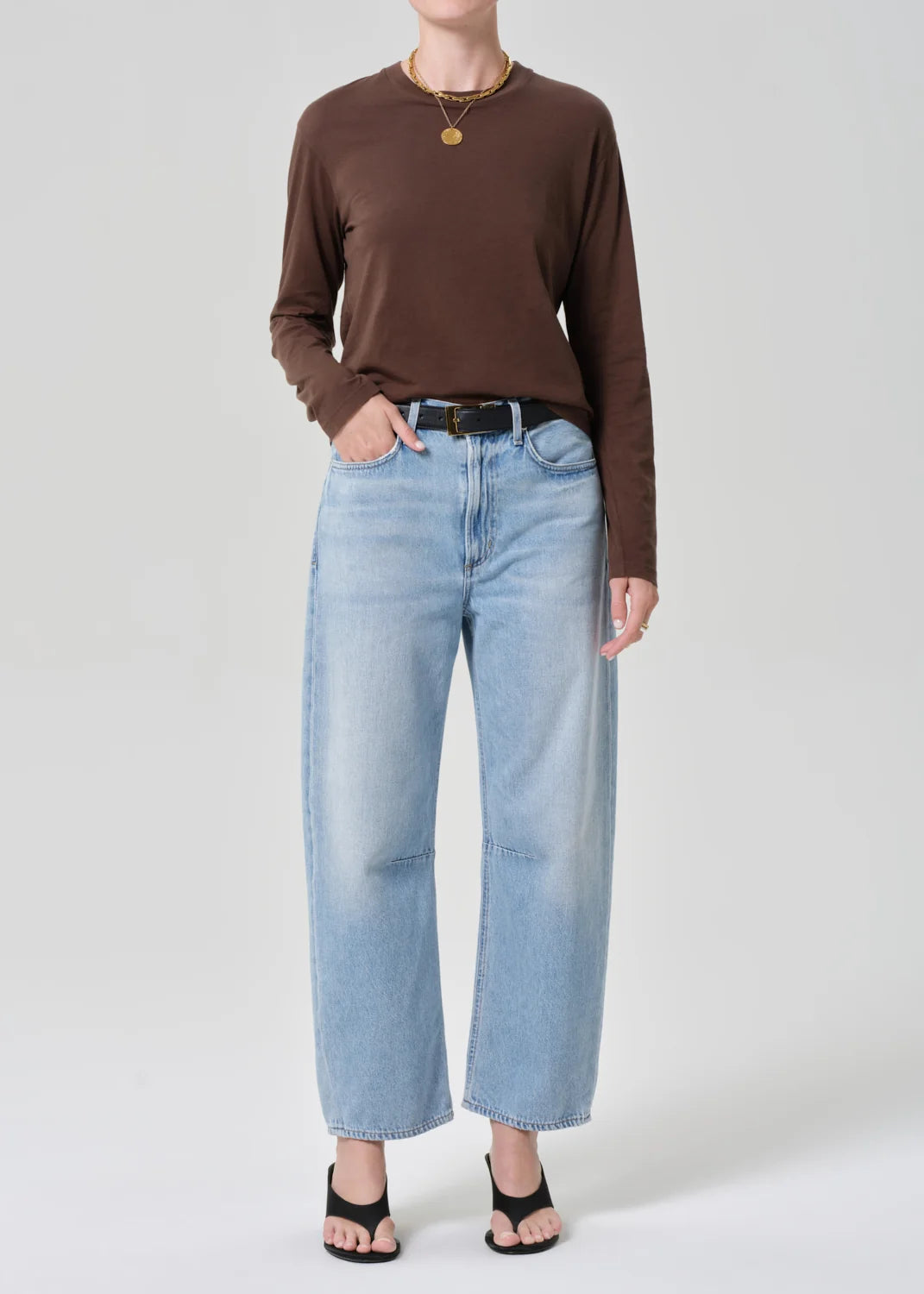 Citizens of Humanity Miro relaxed jean in Ritual light vintage indigo wash, front view