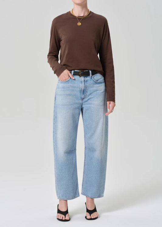 Citizens of Humanity Miro relaxed jean in Ritual light vintage indigo wash, front view