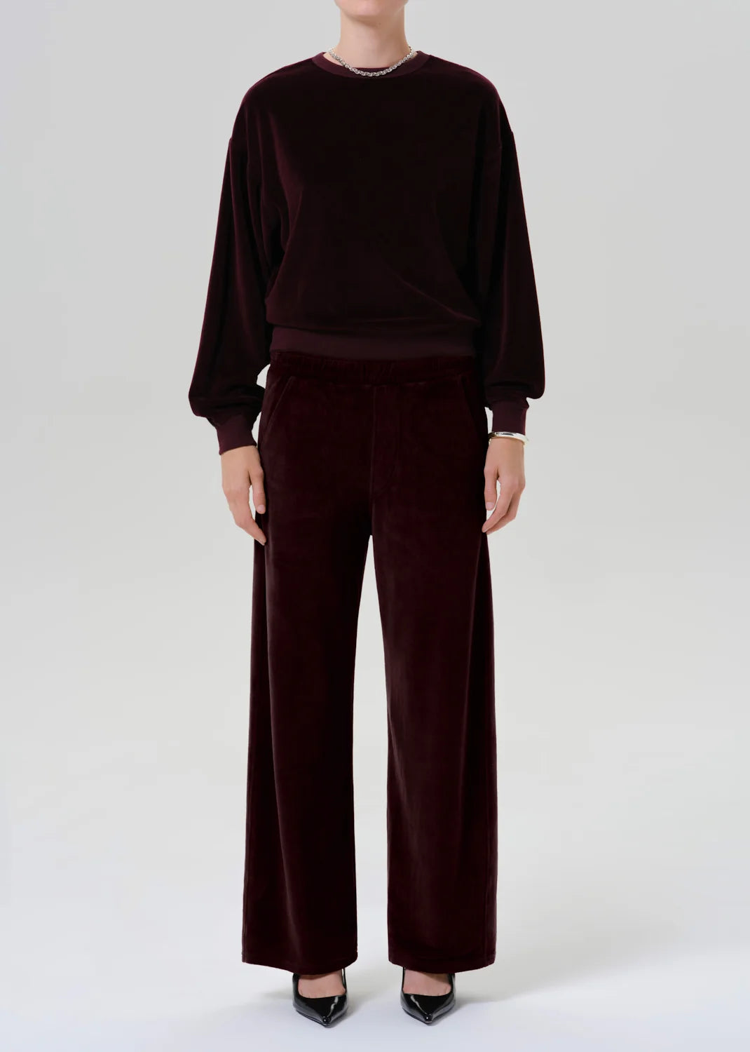 Citizens of Humanity Vintage Crew Neck in Burgundy
