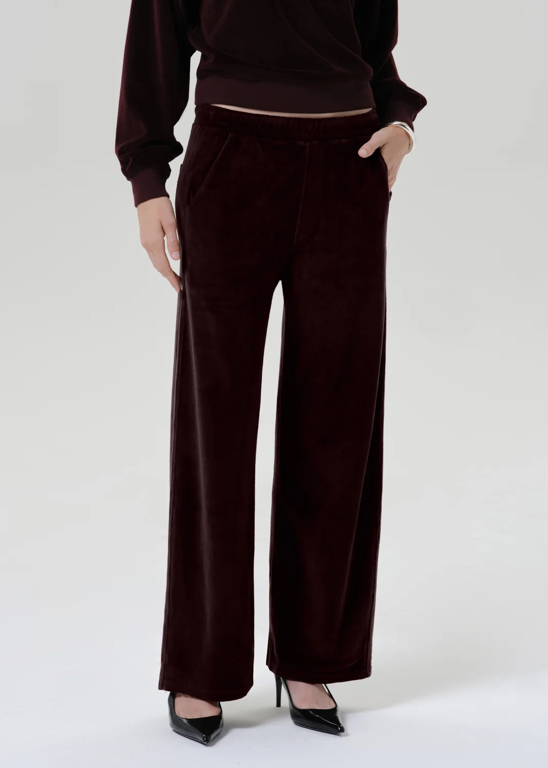 Citizens of Humanity Brynn Drawstring Pant in Burgundy