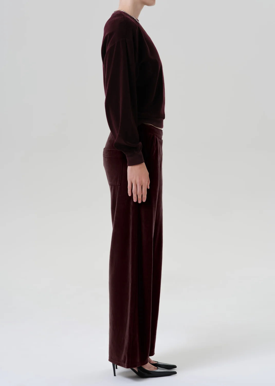 Citizens of Humanity Vintage Crew Neck in Burgundy