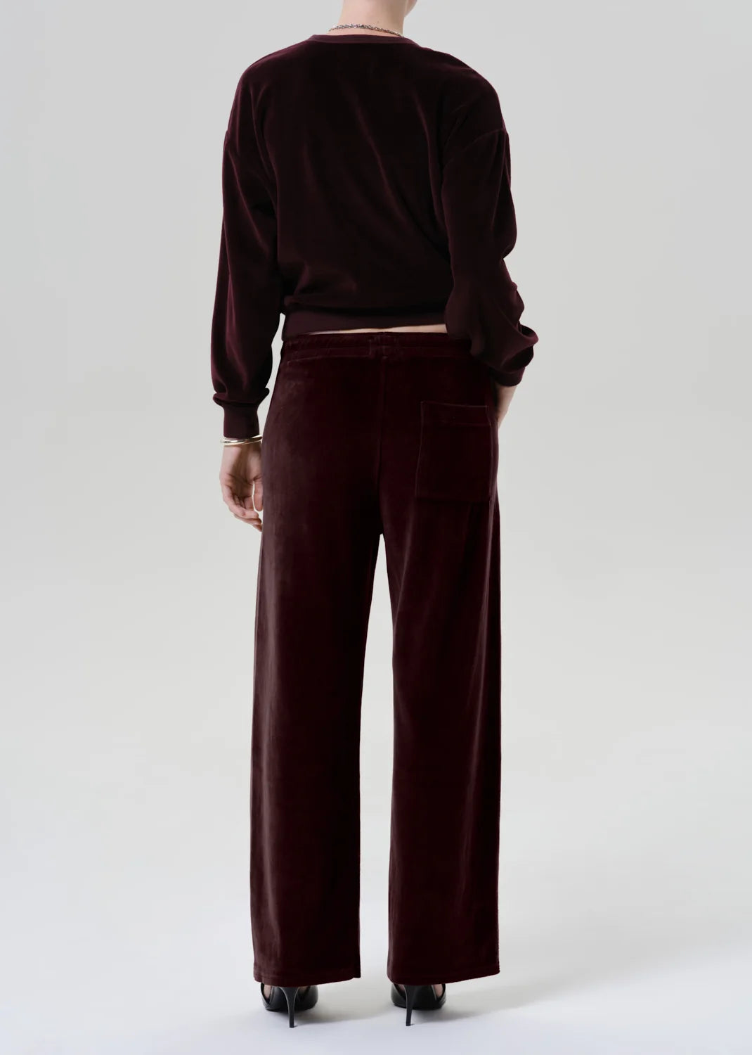 Citizens of Humanity Brynn Drawstring Pant in Burgundy