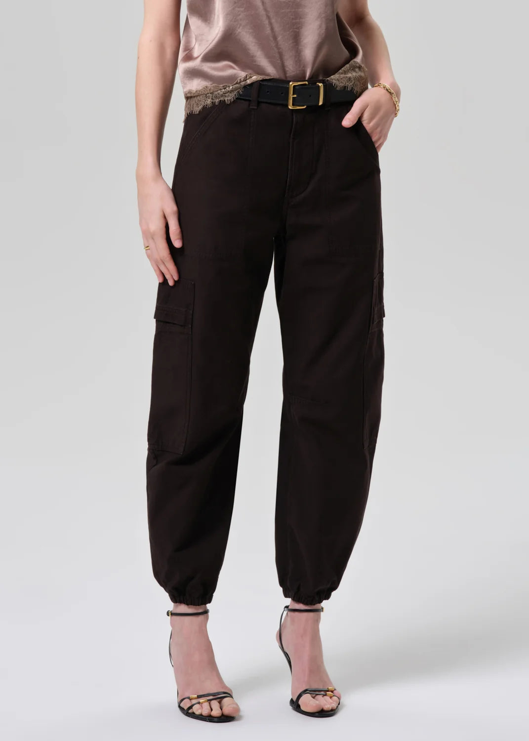 Citizens of Humanity Ciela Bubble Utility Pant in Espresso