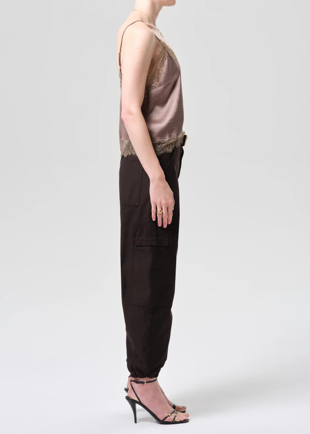 Citizens of Humanity Ciela Bubble Utility Pant in Espresso
