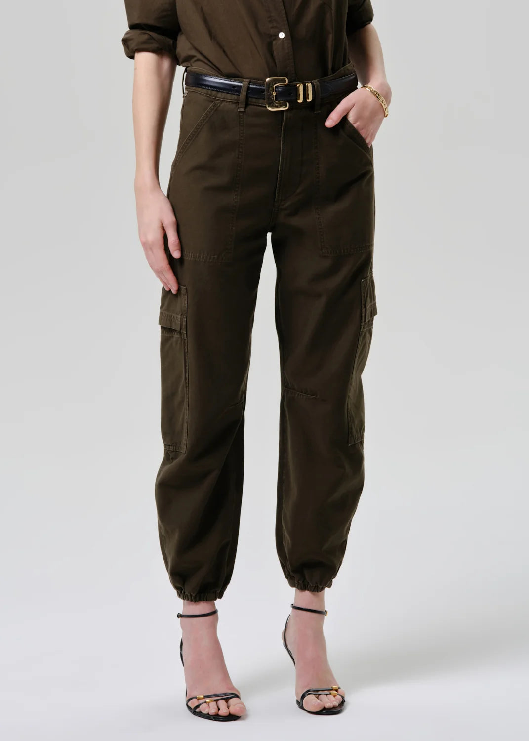 Citizens of Humanity Ciela Bubble Utility Pant in Moss