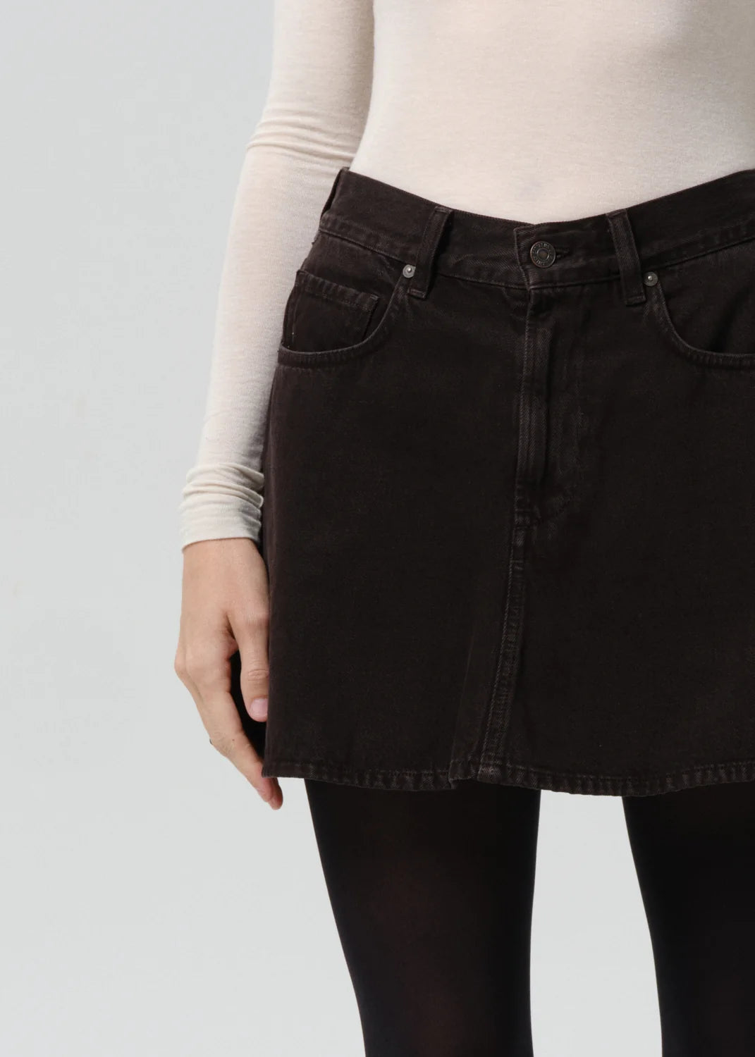 Citizens of Humanity Trapeze Skirt in Carob