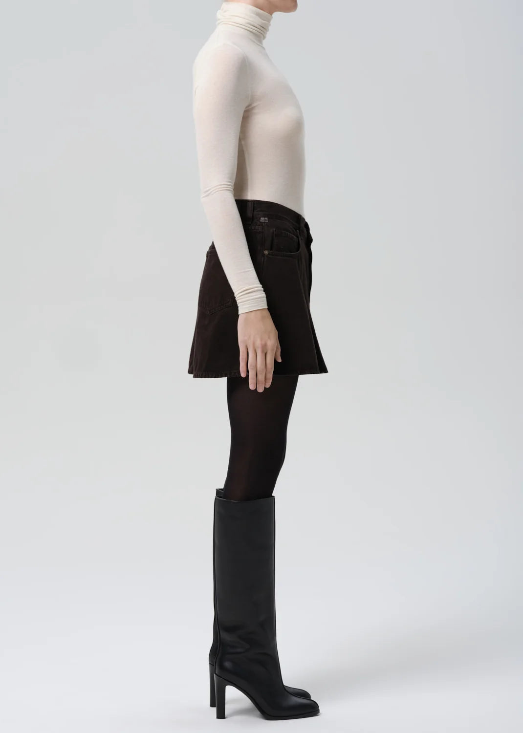 Citizens of Humanity Trapeze Skirt in Carob