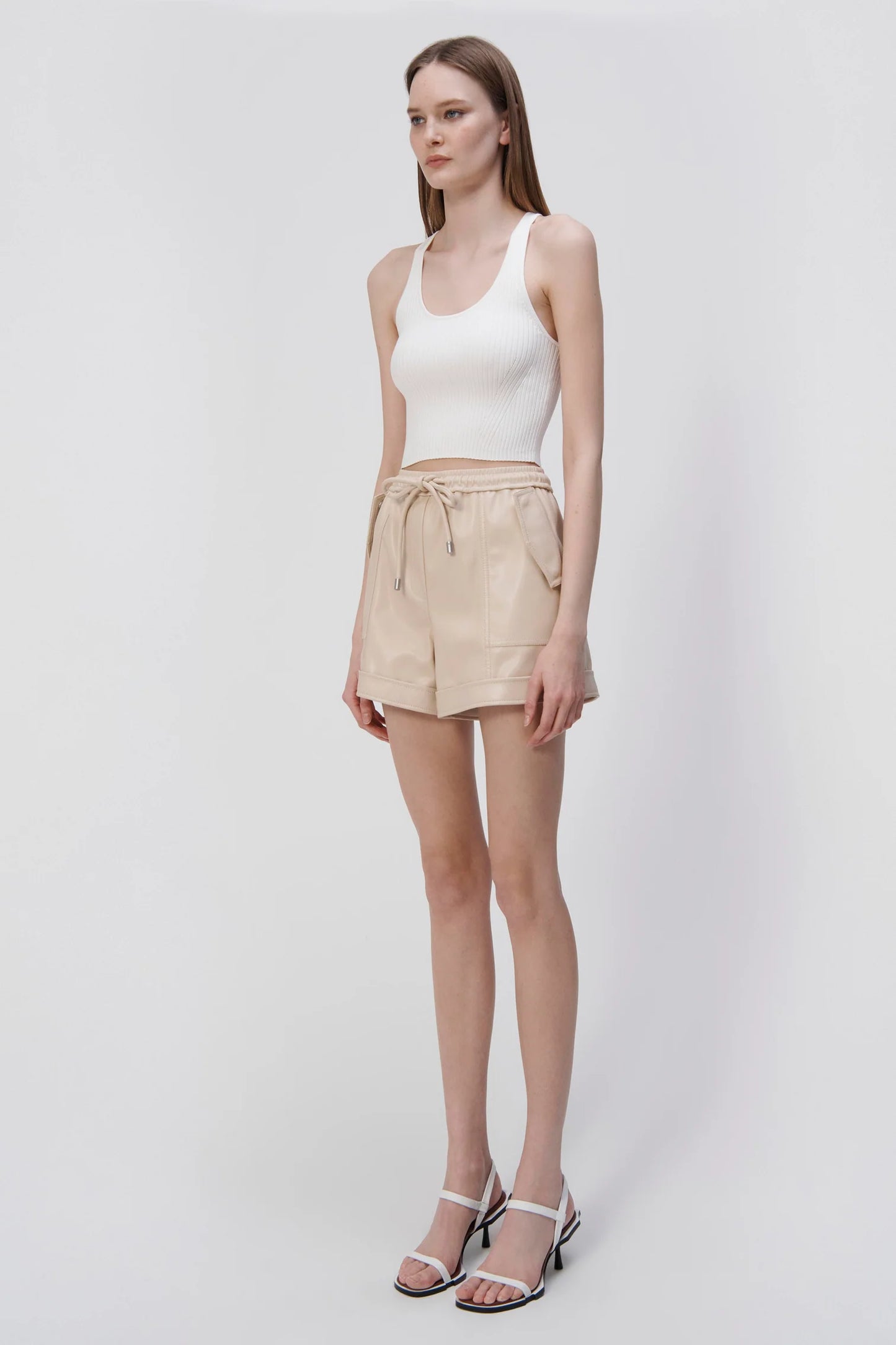 DOAH VEGAN LEATHER SHORTS