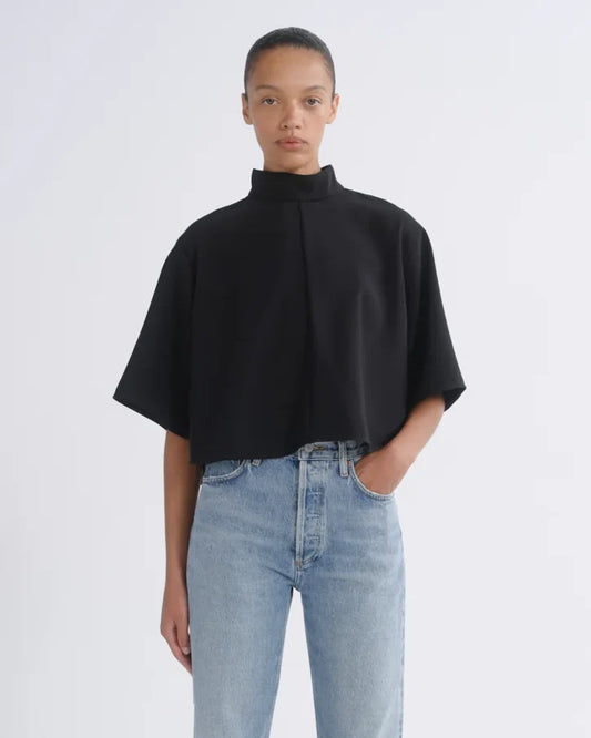 AGOLDE Rom Top in Black