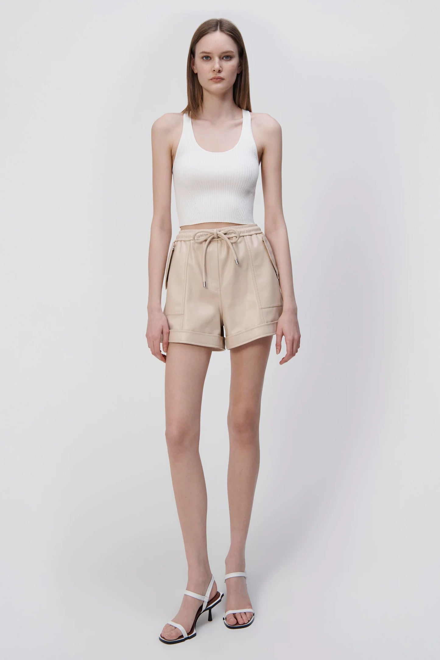 DOAH VEGAN LEATHER SHORTS