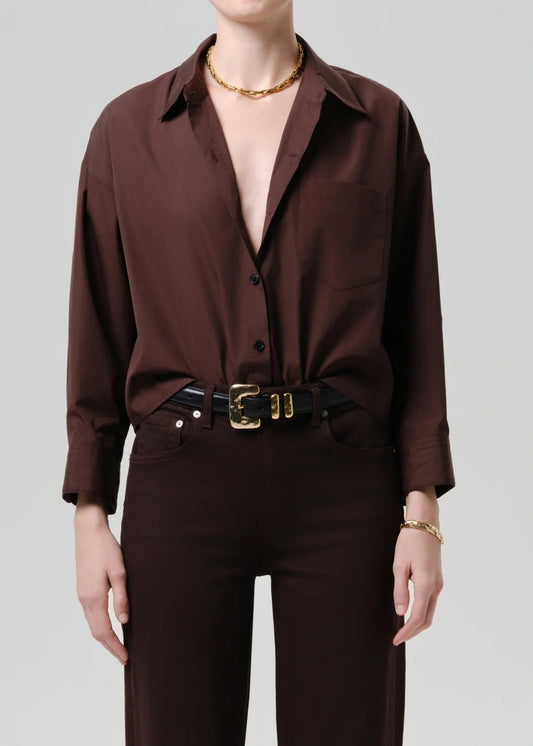 Citizens of Humanity Petit Ami Shirt in Brun