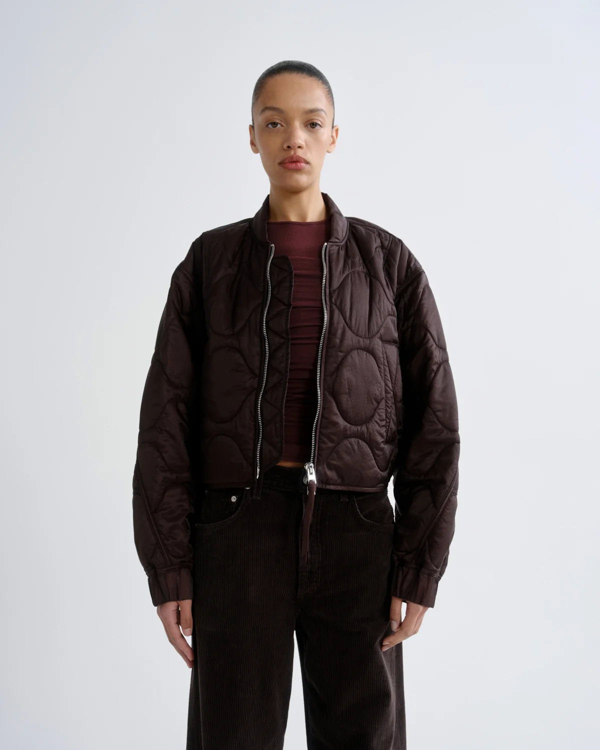 AGOLDE Iona Quilted Jacket in Infusion