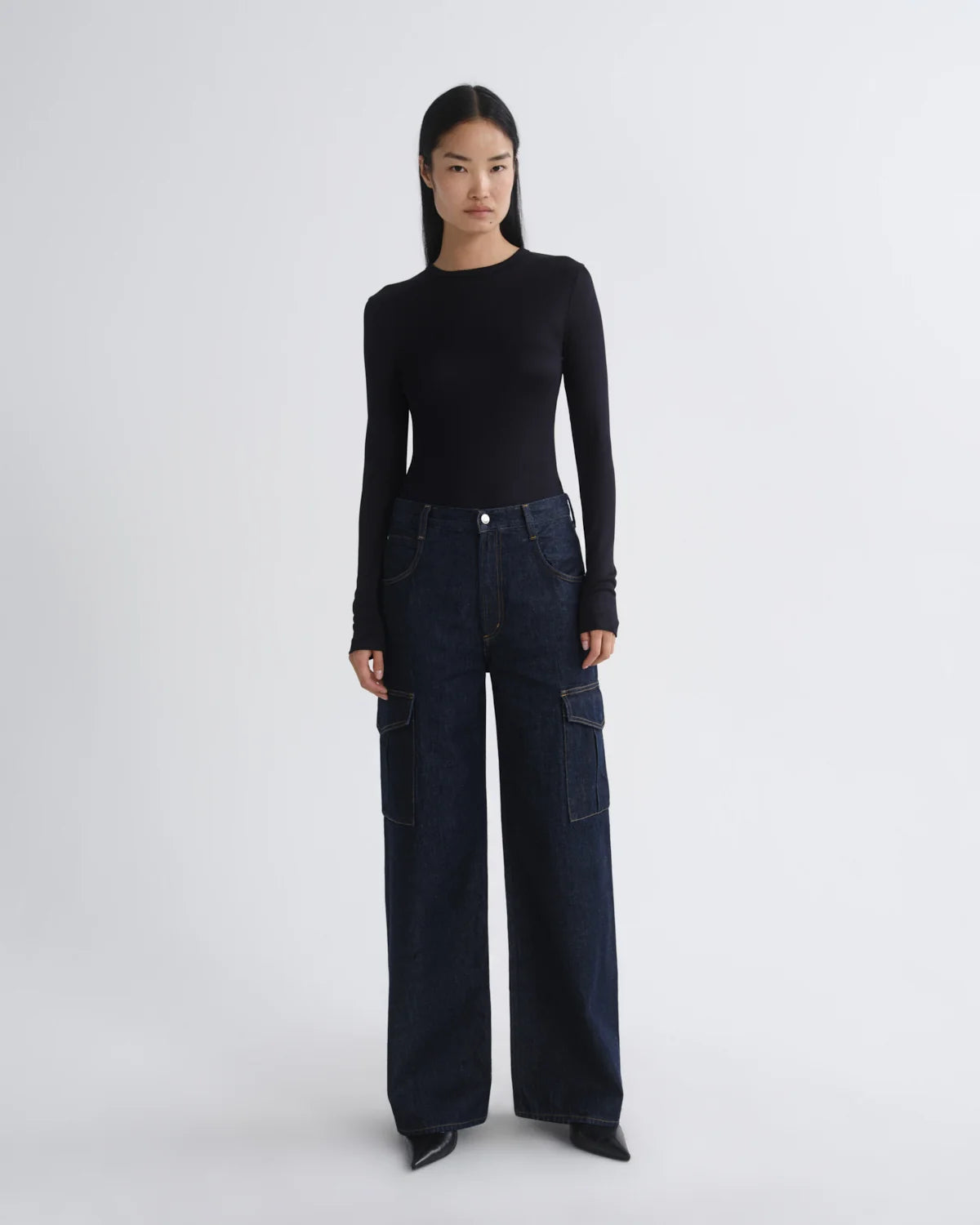 Agolde Delphi Slim Tee in Obscura