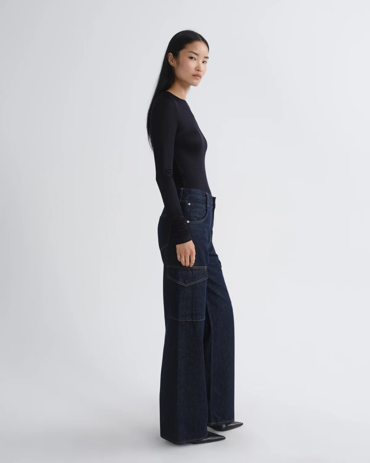 Agolde Delphi Slim Tee in Obscura