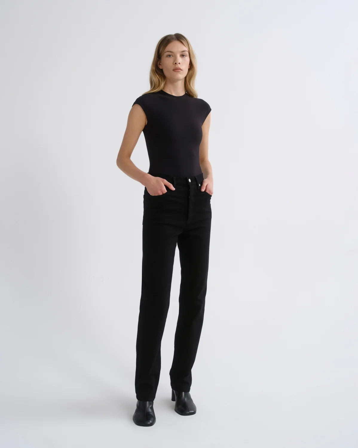 Agolde Agata Bodysuit in Black