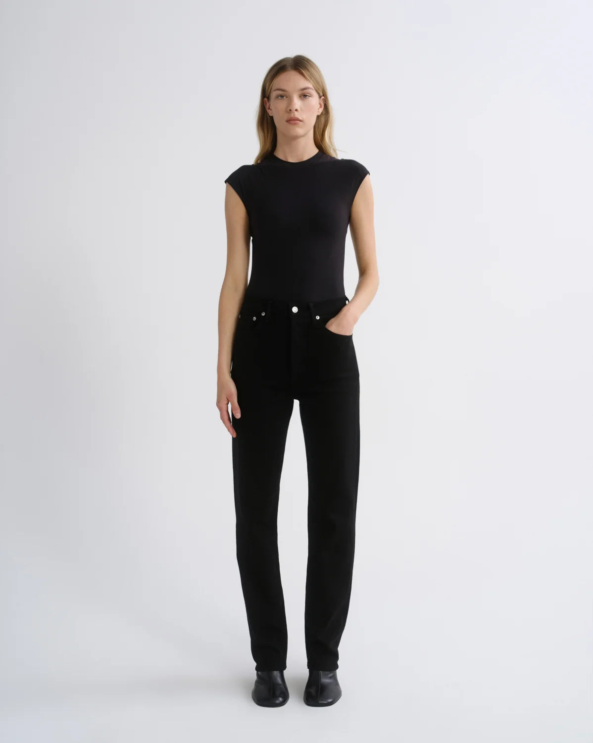 Agolde Agata Bodysuit in Black
