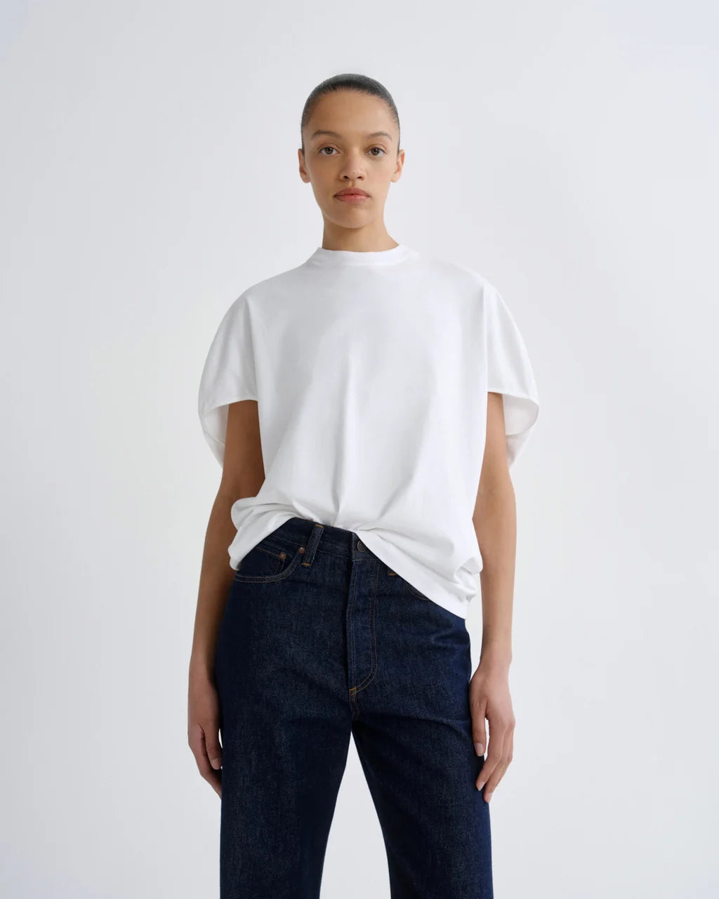 Agolde Souline Top in White