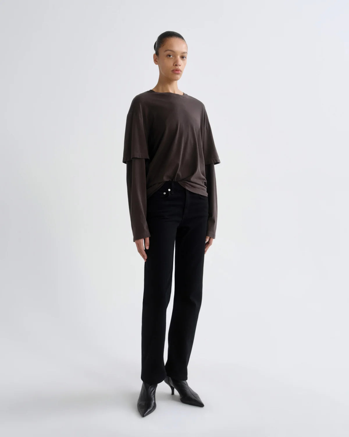 Agolde Lois Tee in Forge