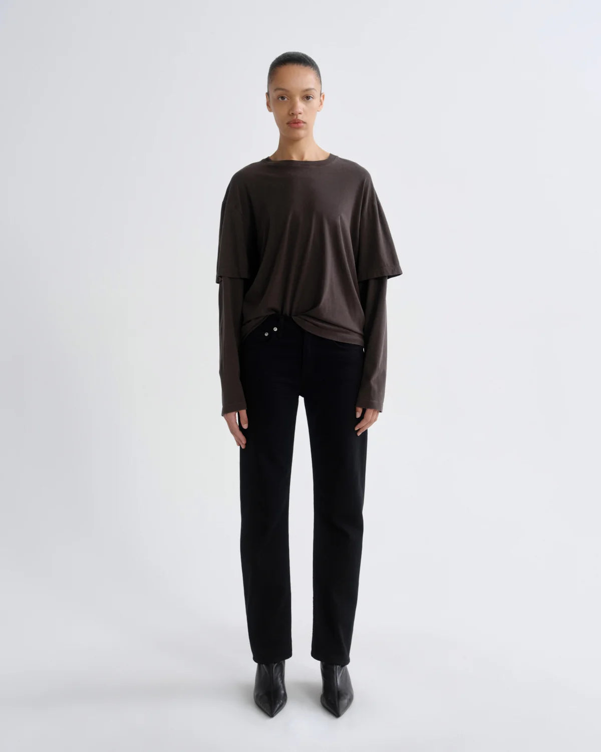 Agolde Lois Tee in Forge