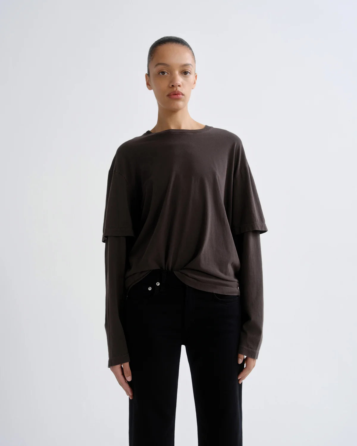 Agolde Lois Tee in Forge