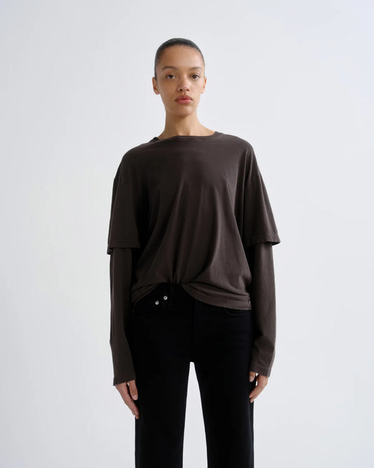 AGOLDE Lois Tee in Forge