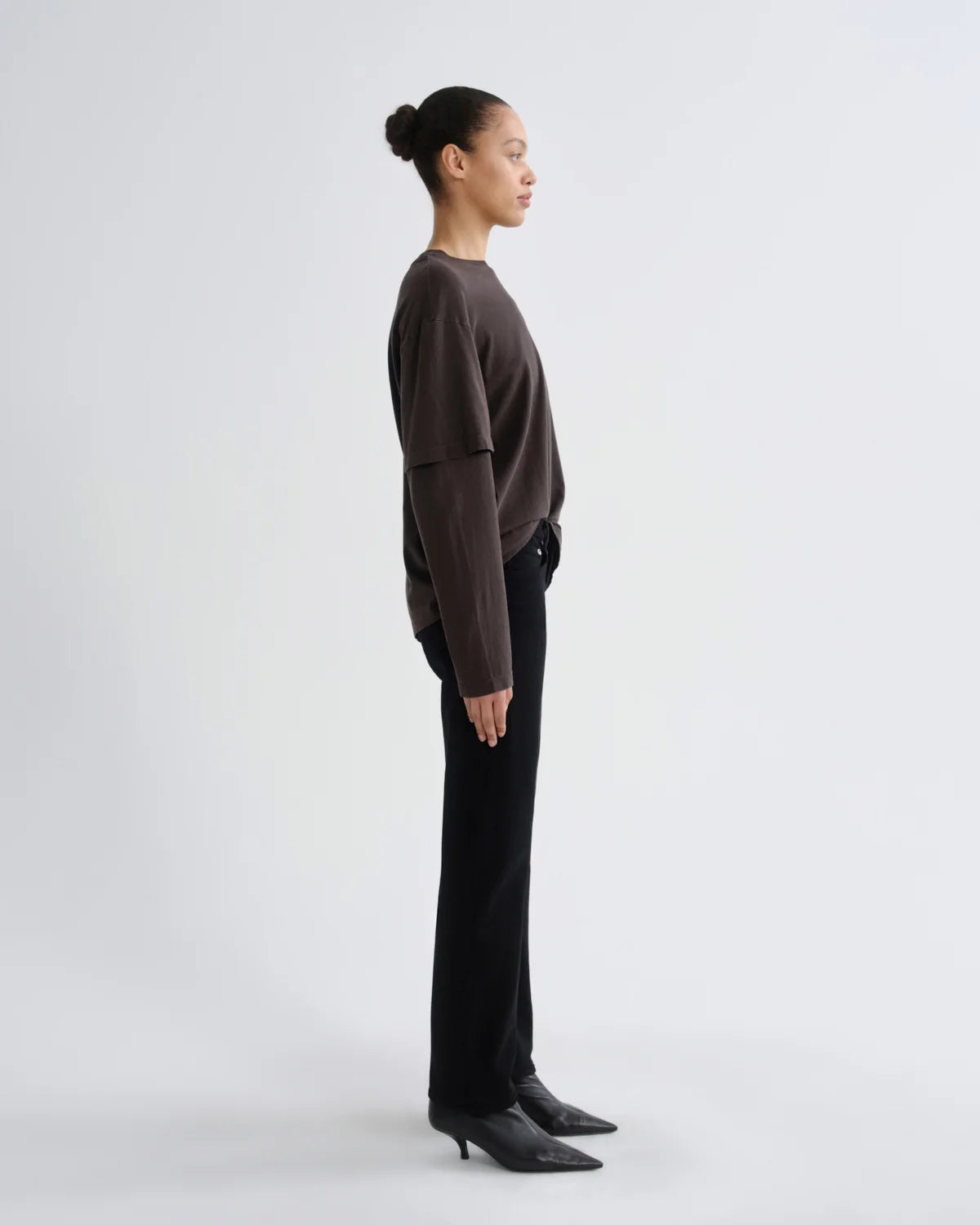 Agolde Lois Tee in Forge