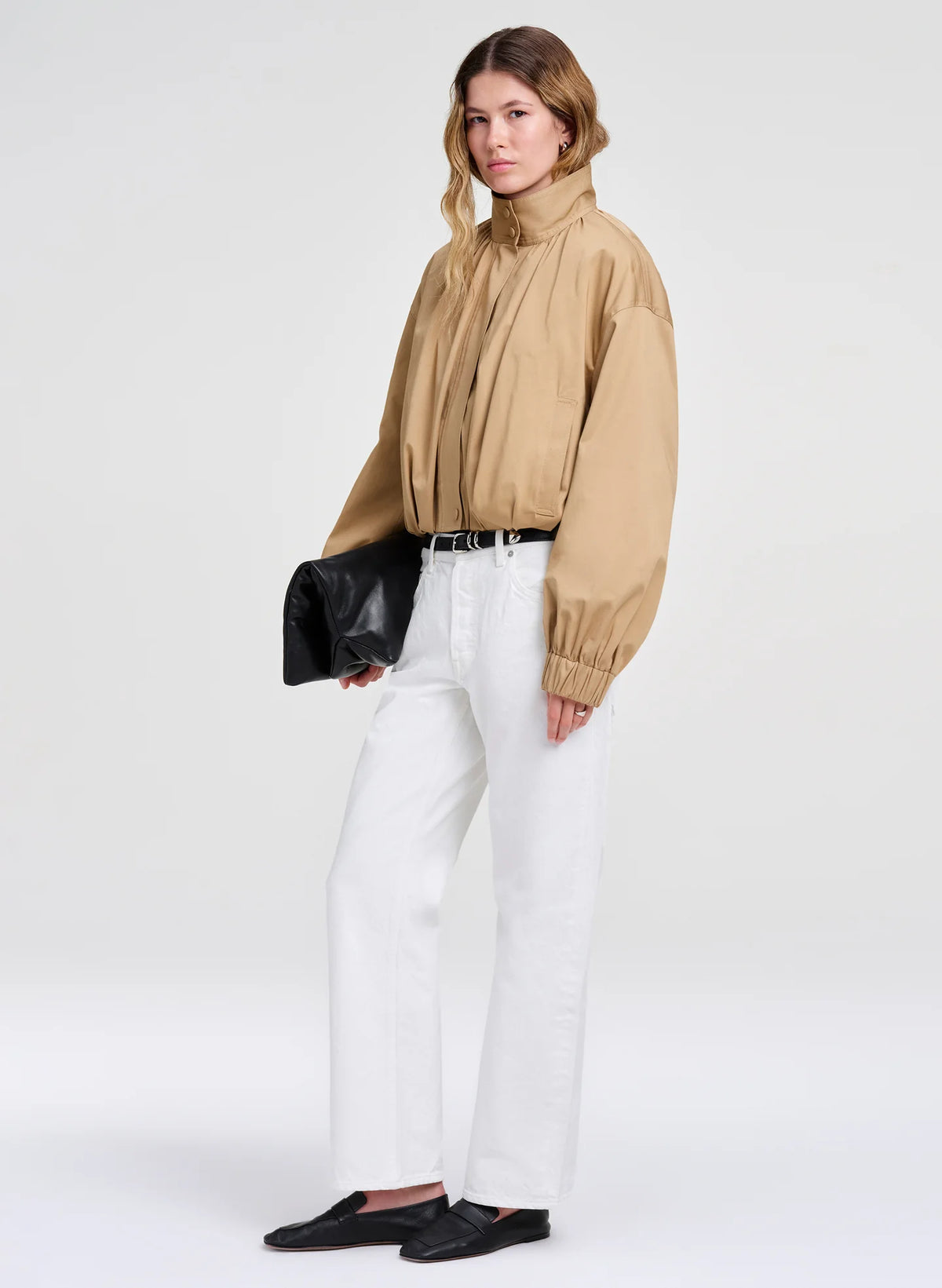 A.L.C. Amélie Cotton Twill Jacket in Light Bark