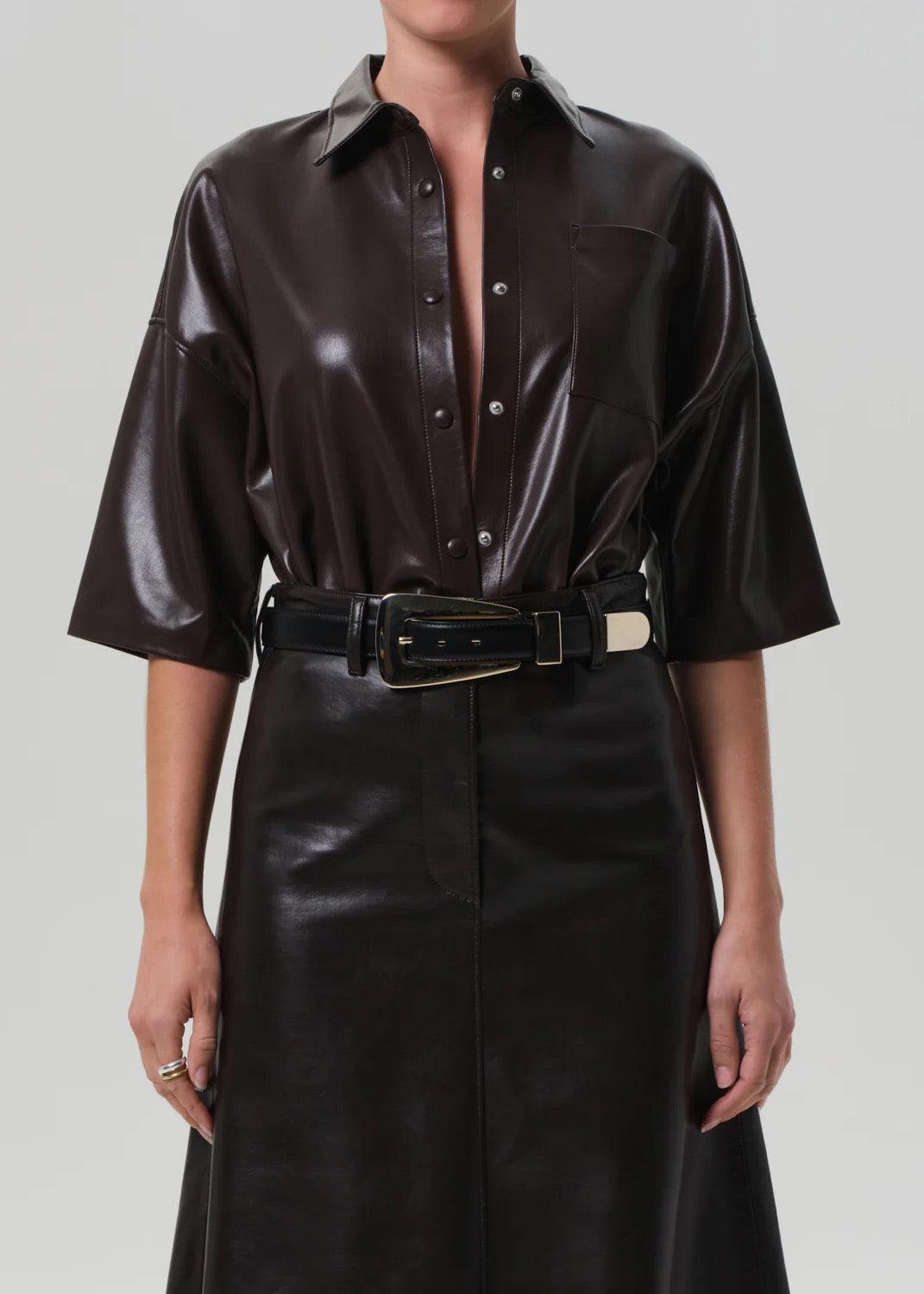 Citizens Of Humanity Frances Crop Cape Button Up