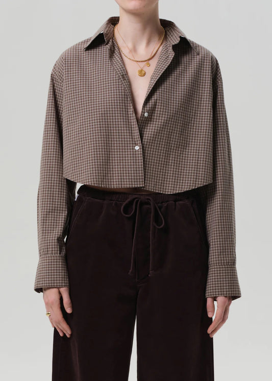 Citizens Of Humanity Ana Cropped Shirt