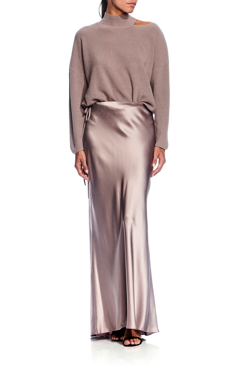 The Sei Bias Maxi Skirt-Steel