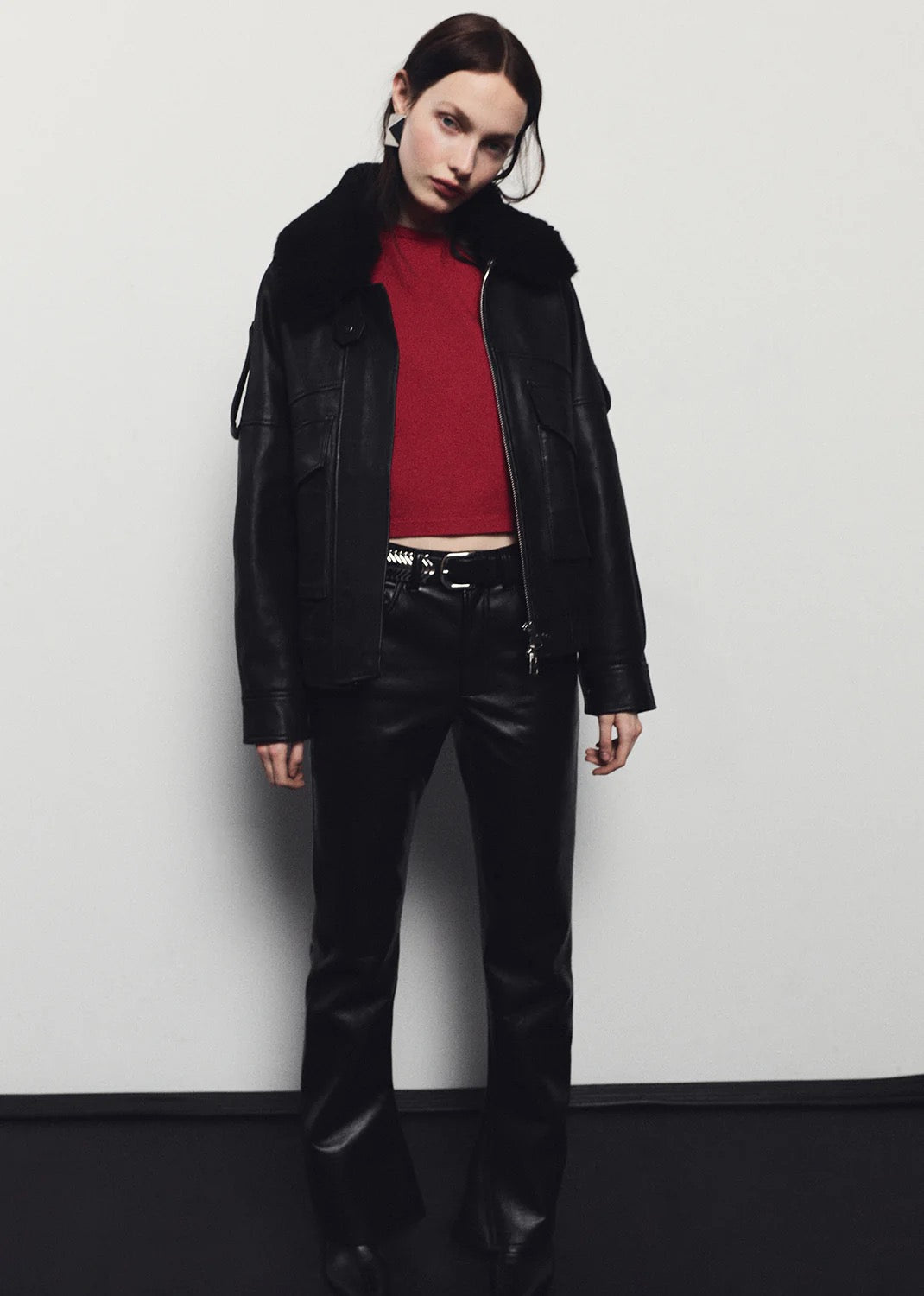 Agolde Recycled Leather Kick Boot In Detox