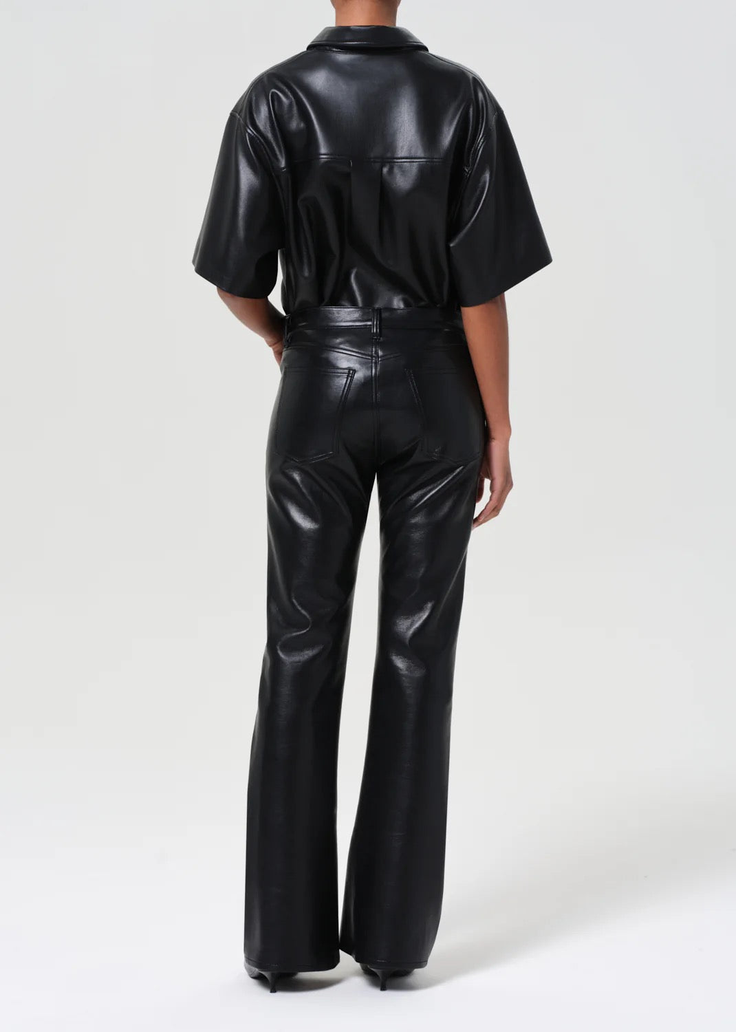 Agolde Recycled Leather Kick Boot In Detox