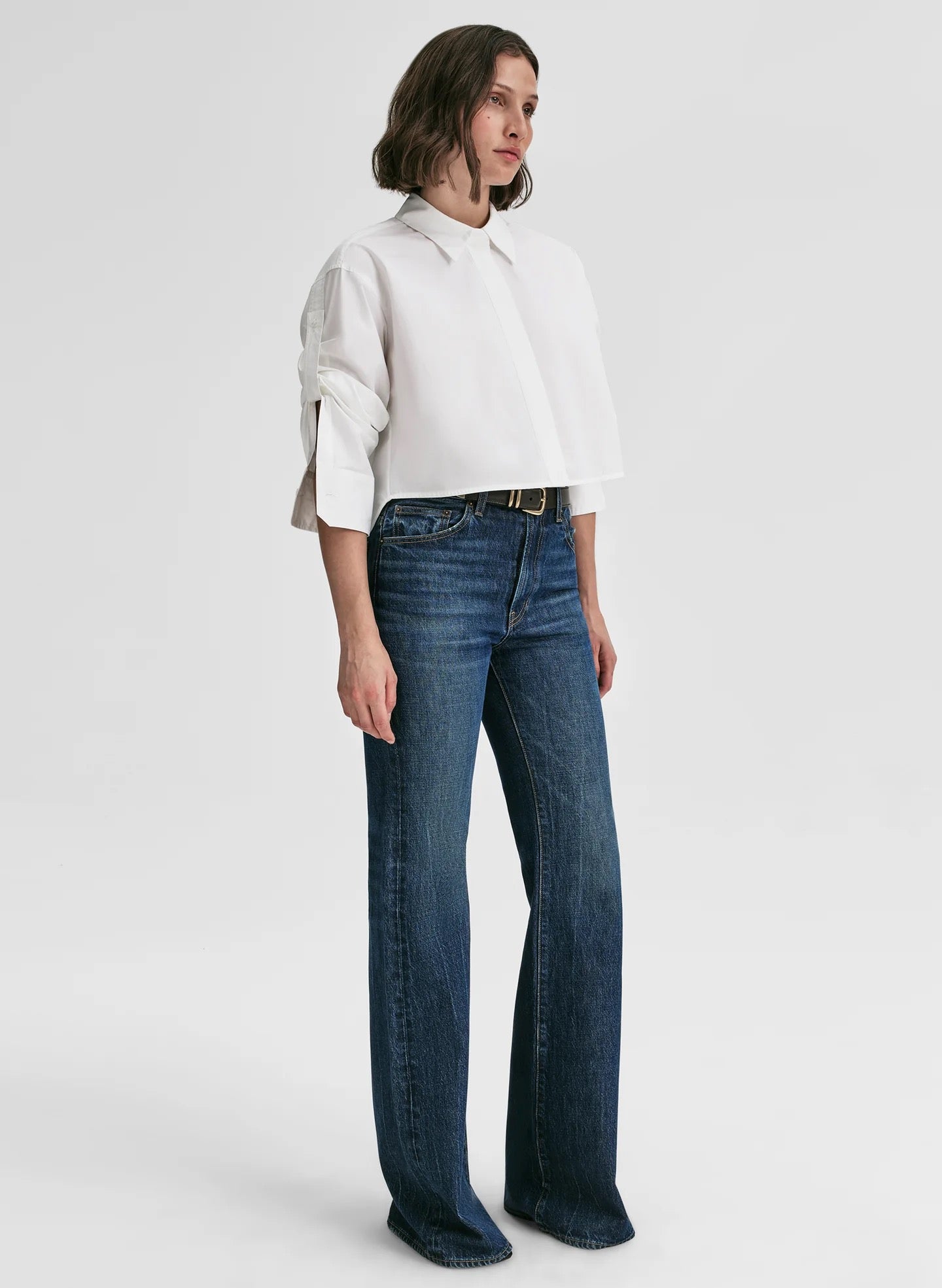 ALC Maude Cropped Cotton Shirt